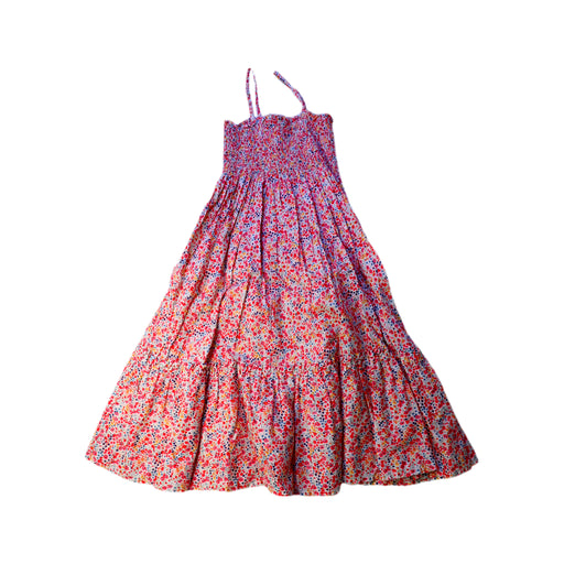 A Red Sleeveless Dresses from Bonton in size 8Y for girl. (Front View)