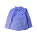A Blue Long Sleeve Shirts from Petit Bateau in size 4T for boy. (Front View)