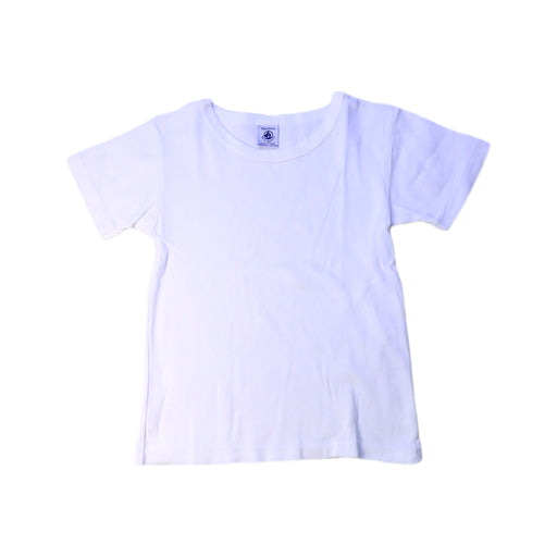 A White Short Sleeve T Shirts from Petit Bateau in size 5T for neutral. (Front View)