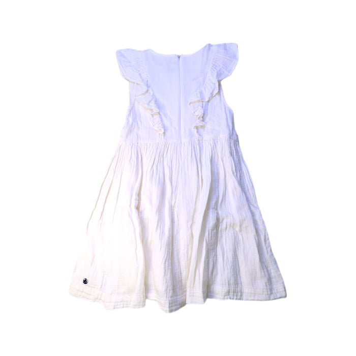 A White Sleeveless Dresses from Petit Bateau in size 8Y for neutral. (Back View)