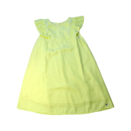 A Yellow Sleeveless Dresses from Petit Bateau in size 8Y for neutral. (Front View)
