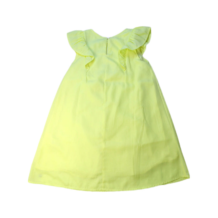A Yellow Sleeveless Dresses from Petit Bateau in size 8Y for neutral. (Back View)