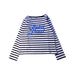A Black Long Sleeve Tops from Petit Bateau in size 8Y for girl. (Front View)