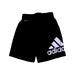 A Black Shorts from Adidas in size 7Y for boy. (Back View)