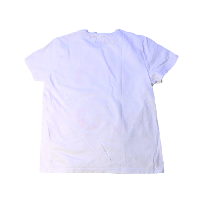 A White Short Sleeve T Shirts from IKKS in size 5T for boy. (Back View)