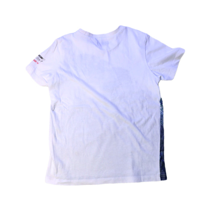 A White Short Sleeve T Shirts from IKKS in size 5T for boy. (Back View)