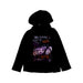 A Black Hooded Sweatshirts from IKKS in size 5T for boy. (Front View)