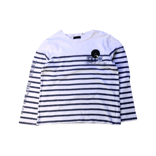 A White Long Sleeve T Shirts from IKKS in size 5T for boy. (Front View)