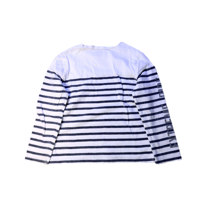 A White Long Sleeve T Shirts from IKKS in size 5T for boy. (Back View)