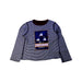 A Navy Long Sleeve T Shirts from Petit Bateau in size 5T for boy. (Front View)