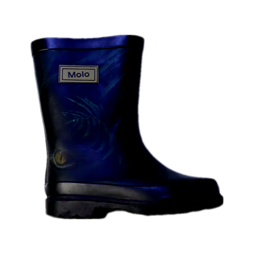 A Blue Rain Boots from Molo in size 4T for neutral. (Front View)