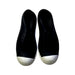 A Black Slip Ons from Native Shoes in size 6T for boy. (Back View)