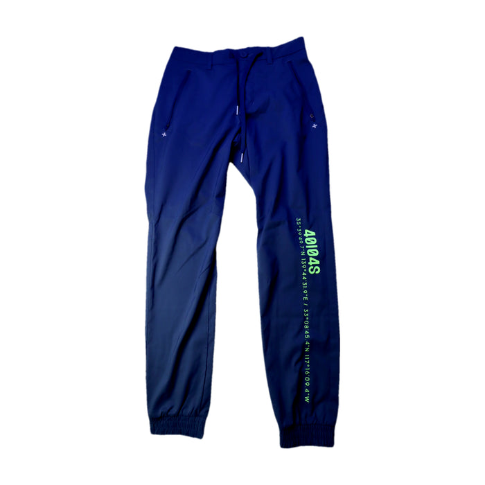 A Blue Active Pants from Adidas in size 14Y for neutral. (Front View)