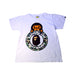 A White Short Sleeve T Shirts from Bape by A Bathing Ape in size 14Y for boy. (Front View)