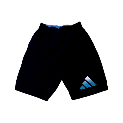A Black Active Shorts from Adidas in size 12Y for boy. (Front View)
