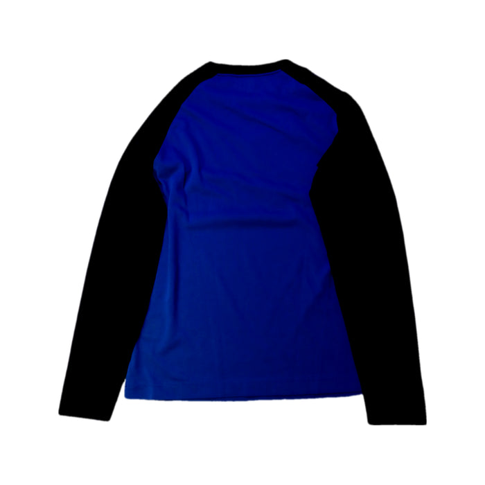 A Blue Rash Guards from Arena in size 12Y for neutral. (Back View)
