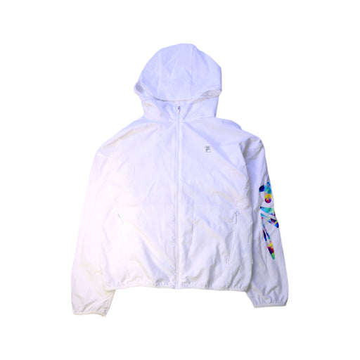 A White Lightweight Jackets from Fila in size 12Y for girl. (Front View)