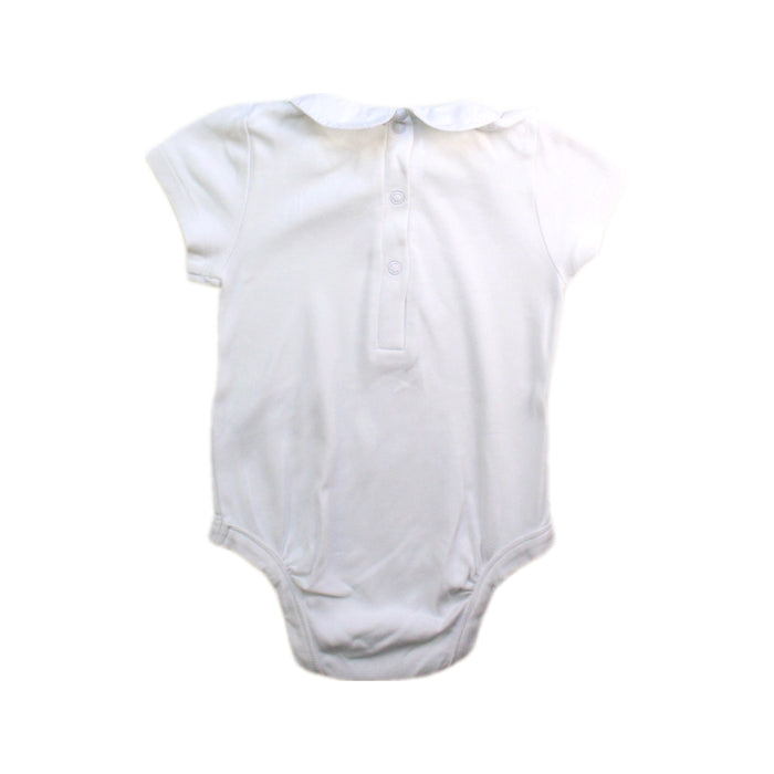 A White Short Sleeve Bodysuits from Jojo Maman Bébé in size 12-18M for neutral. (Back View)