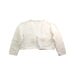 A White Cardigans from Le Chicche in size 4T for girl. (Back View)