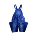 A Blue Long Overalls from Seraphine in size Maternity-M for maternity. (Front View)