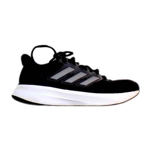 A Black Sneakers from Adidas in size 11Y for boy. (Front View)