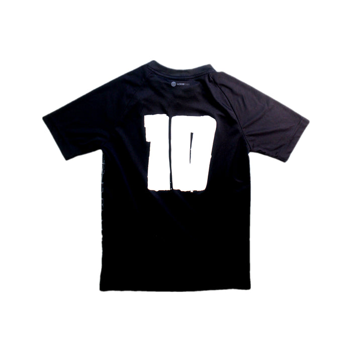 A Black Active Tops from Adidas in size 10Y for boy. (Back View)