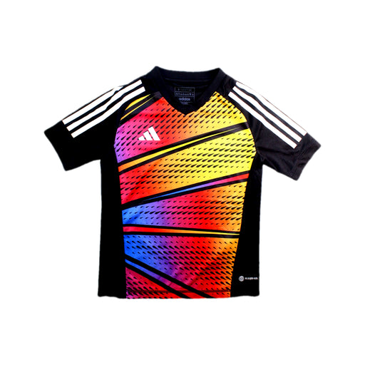 A Multicolour Short Sleeve T Shirts from Adidas in size 9Y for boy. (Front View)
