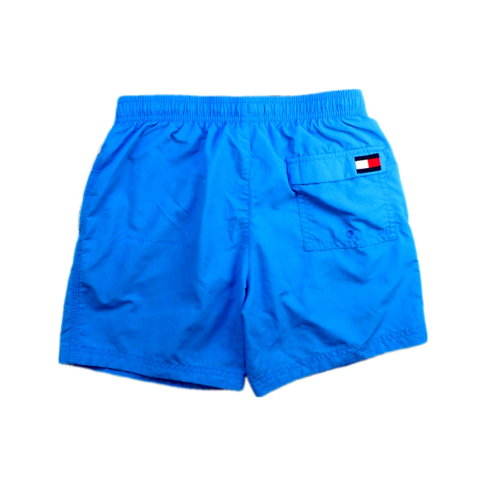 A Blue Swim Shorts from Tommy Hilfiger in size 10Y for boy. (Back View)