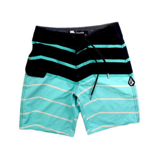 A Black Swim Shorts from Volcom in size 10Y for boy. (Front View)