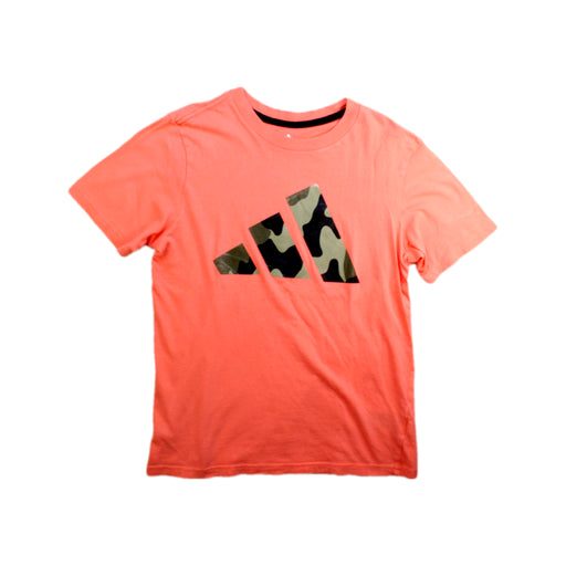 A Orange Short Sleeve T Shirts from Adidas in size 10Y for girl. (Front View)
