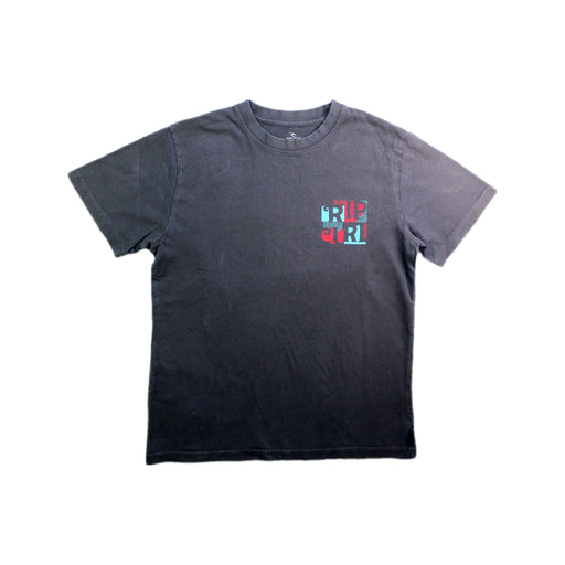 A Black Short Sleeve T Shirts from Rip Curl in size 10Y for boy. (Front View)