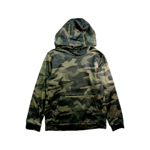 A Green Hooded Sweatshirts from Under Armour in size 10Y for boy. (Front View)