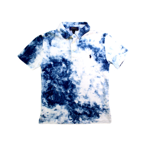 A Blue Short Sleeve Polos from Polo Ralph Lauren in size 8Y for boy. (Front View)