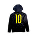 A Black Zippered Sweatshirts from Adidas in size 11Y for boy. (Back View)