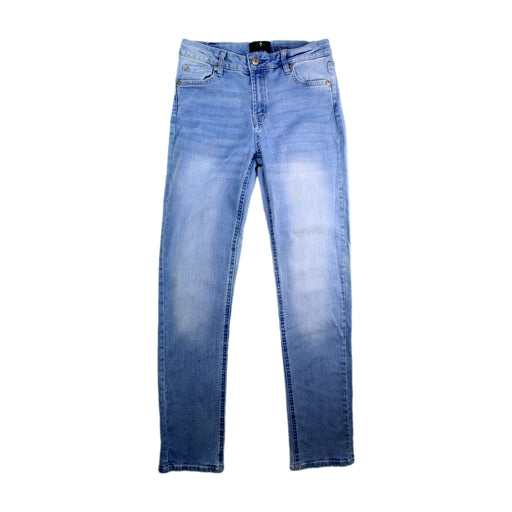A Blue Jeans from 7 For All Mankind in size 8Y for girl. (Front View)