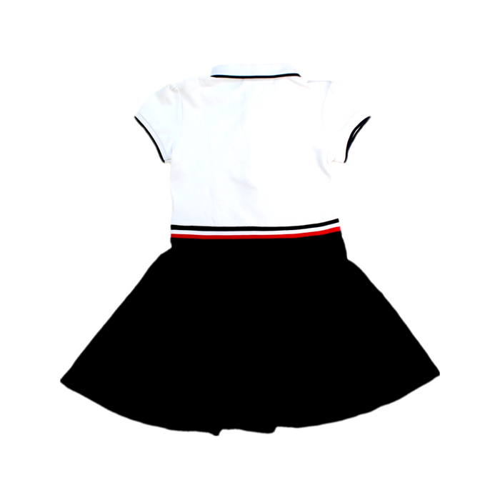 A White Short Sleeve Dresses from Jacadi in size 6T for girl. (Back View)