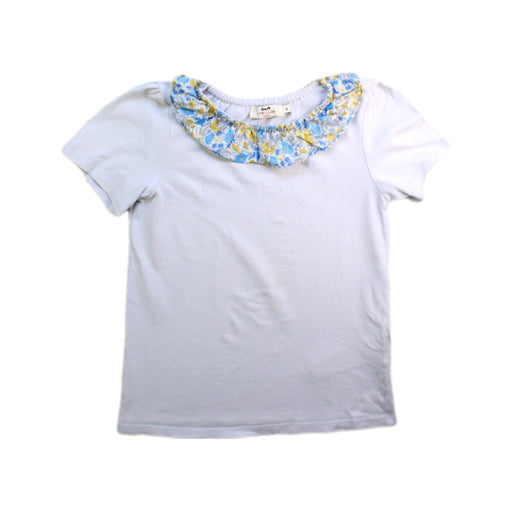 A White Short Sleeve Tops from Cyrillus in size 8Y for girl. (Front View)