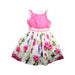 A Pink Sleeveless Dresses from Monnalisa in size 8Y for girl. (Front View)