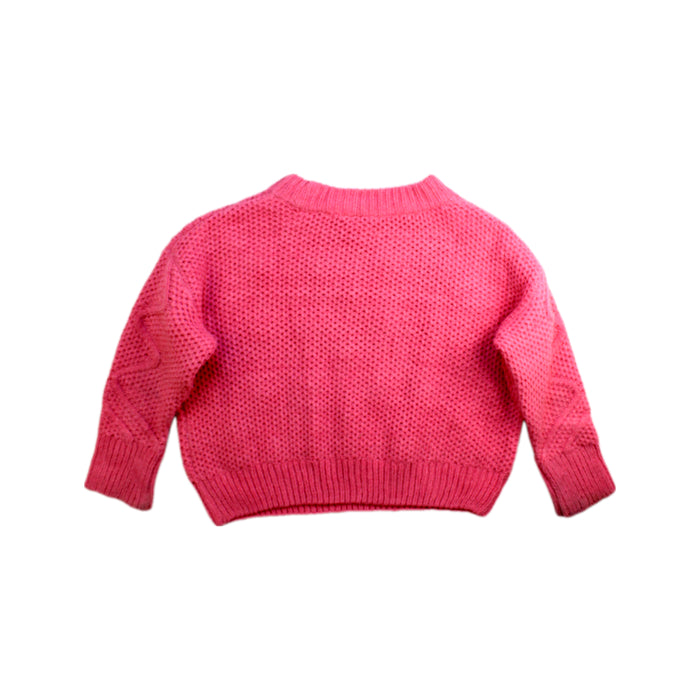 A Pink Knit Sweaters from Seed in size 4T for girl. (Back View)
