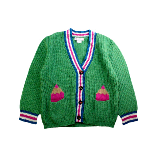 A Green Cardigans from Stella McCartney in size 8Y for girl. (Front View)