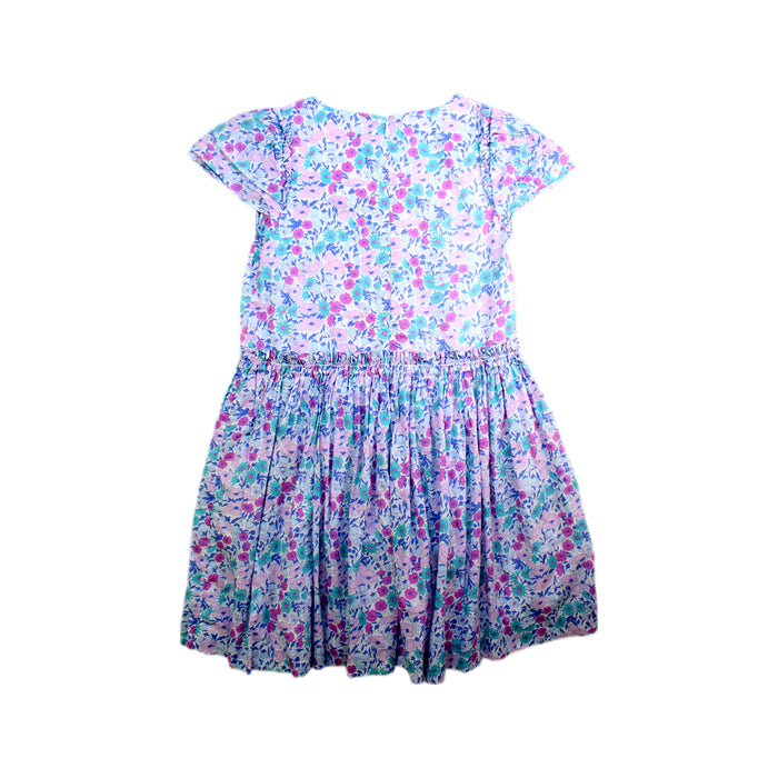 A Multicolour Short Sleeve Dresses from Jacadi in size 8Y for girl. (Back View)