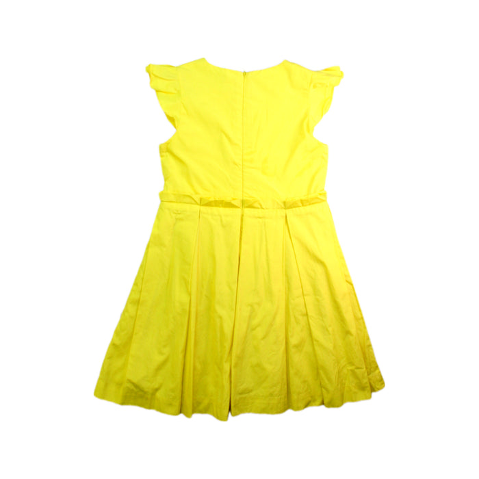 A Yellow Sleeveless Dresses from Jacadi in size 8Y for girl. (Back View)