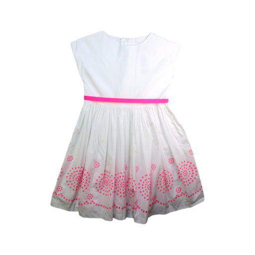 A White Short Sleeve Dresses from Jacadi in size 8Y for girl. (Front View)