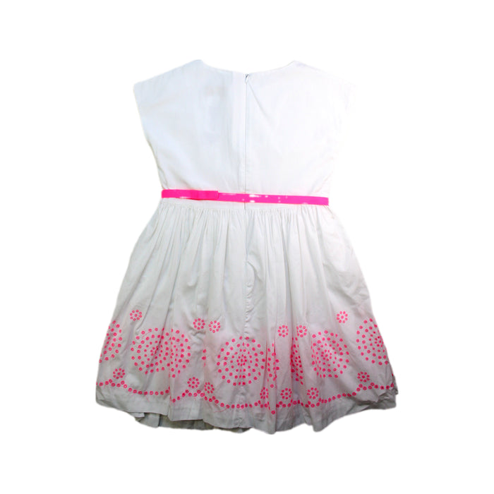 A White Short Sleeve Dresses from Jacadi in size 8Y for girl. (Back View)
