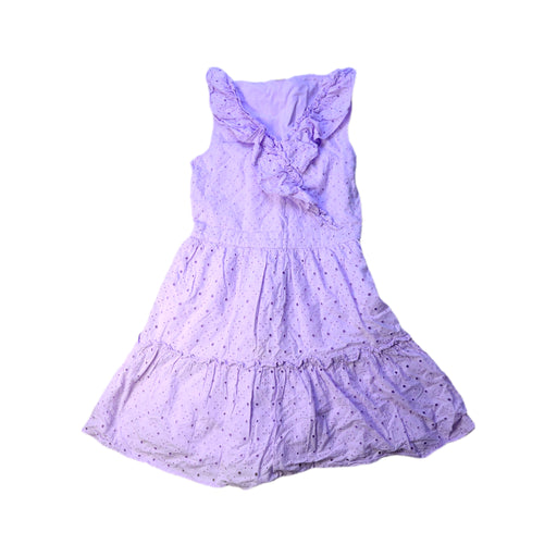 A Purple Sleeveless Dresses from Seed in size 10Y for girl. (Front View)