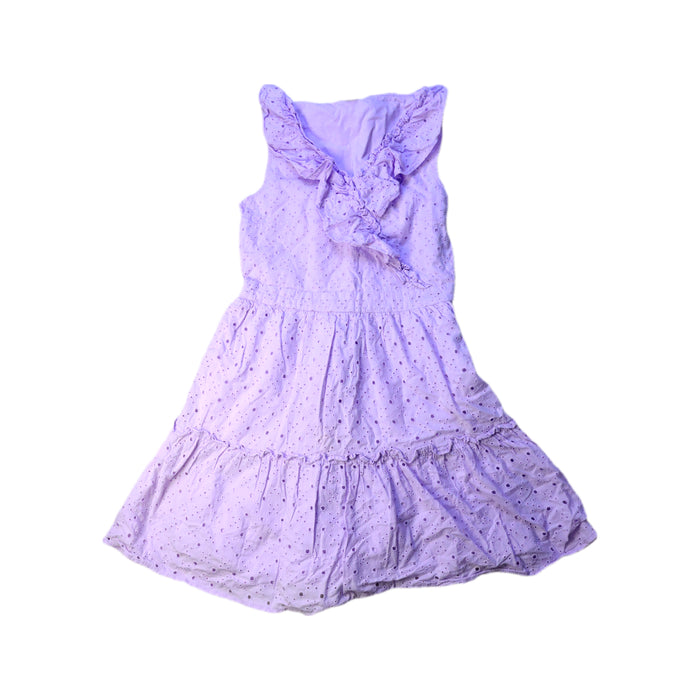 A Purple Sleeveless Dresses from Seed in size 10Y for girl. (Front View)