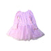 A Pink Long Sleeve Dresses from Seed in size 4T for girl. (Back View)