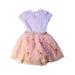 A White Dress Sets from Monsoon in size 3T for girl. (Back View)