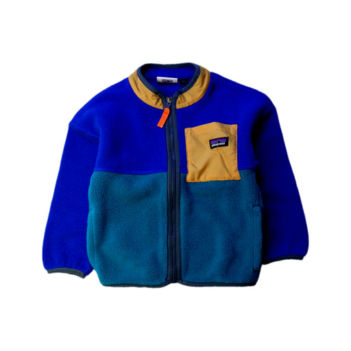 A Blue Lightweight Jackets from Patagonia in size 3T for boy. (Front View)