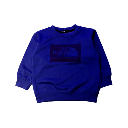 A Blue Crewneck Sweatshirts from The North Face in size 2T for boy. (Front View)
